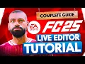 Complete Live Editor Tutorial March 2025 EAFC 25