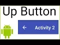 How to Add an Up Button to the AppBar - Android Studio Tutorial