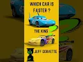 Cars Characters in Real The King and Jeff Gorvette Which Car Is Faster