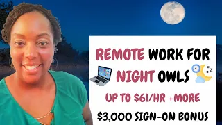 Top 5 Night Shift Work from Home Jobs Hiring Now High-Pay