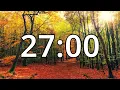 27 Minute Countdown Timer With Music and Alarm Simple Beep