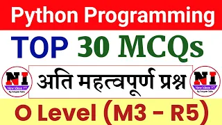 O Level python online Test python mcqs questions and answers Top 30 python Programming MCQs