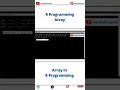 R Programming Array Array In R Programming