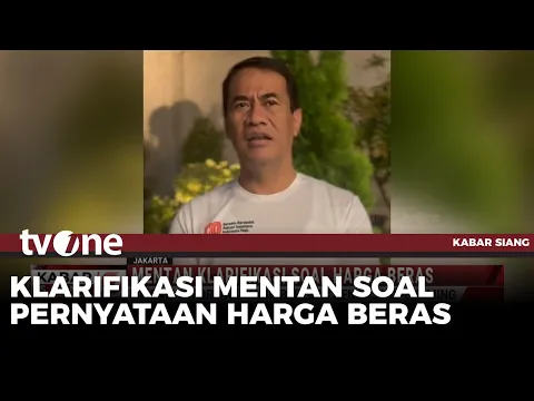 Mentan Andi Amran Klarifikasi Soal Pernyataan Harga Beras