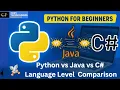Python for Beginners - Comparison between C Java and Python