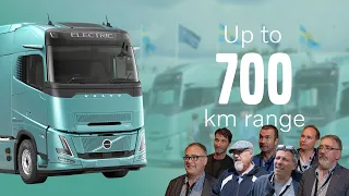 Volvo Trucks – Motor journalists test our new electric trucks with a range of up to 700 km