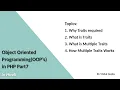Object Oriented Programming in PHP Part7 Traits
