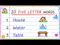 20 Five Letter Words Write 20 Five Letter Words 20 Simple 5 Letter Words updated