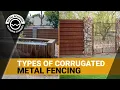 Corrugated Metal Fence Ideas Residential Metal Fence Designs Colors Styles Pros And Cons
