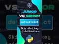 Junior vs Senior Python s defaultdict Explained