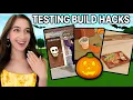 Testing VIRAL HALLOWEEN TikToks in Bloxburg Roblox