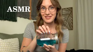 ASMR My Favorite Triggers - Tapping On Rice and Water Jars
