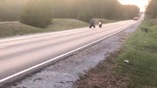 Baja Warrior 200 Mini-bike vs Lawnmower Race