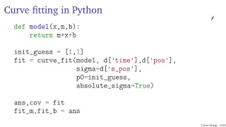 Curve fitting in Python with curve - fit