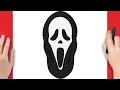 How To Draw Ghost Face - Step By Step Drawing