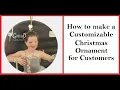 Making a Custom Photo Christmas Ornament on Zazzle