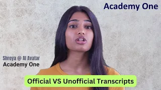 Official vs transcripts - What s the difference