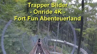 trapper slider onride 4k fort fun abenteuerland sommerrodelbahn alpine coaster onride 2016