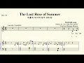 Download Lagu MR  4-52 The Last Rose of Summer 여름의 마지막 장미 Irish folk song 아일랜드 민요 C major 다장조 (For Low Voice)