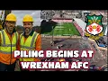 Lagu WREXHAM AFC ZIET DE GRONDBREEDTE NU DE OPKOMST VAN DE NIEUWE KOP-STAND BEGINT