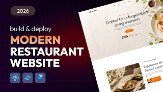 Build & Deploy Modern Responsive website using React JS and Tailwind CSS | Frontend Project