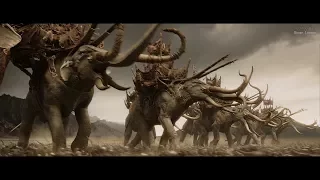 the lord of the rings 2003 haradrims vs rohan army the mumakil 4k