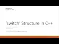 Switch Statements in C Lect - 20