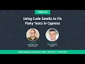 Using Code Smells to Fix Flaky Tests in Cypress