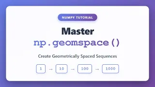 NumPy geomspace Tutorial - Create Geometrically Spaced Arrays in Python