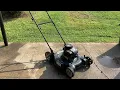 Starting and running the Bolens 22 4 5HP B S push mower