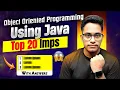 Object Oriented Programming Using Java Important Questions 3rd Sem Computer science TOP 20 Imps