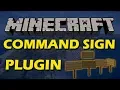 Give permissions money items perform commands on signs in Minecraft with Command Sign Plugin