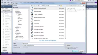 How to Create a VB Application with Visual Studio 2015