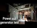 Power outage generator test at high school real power outage simulation startup