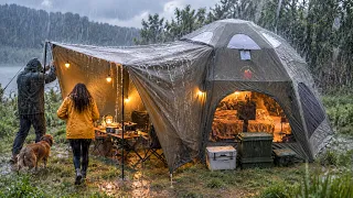 ☔️YENİ ÇADIRIMIZLA YAĞMURLU KAMP