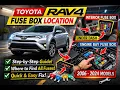 Toyota RAV4 2019-2025 Fuse Box Location
