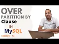 Very Important SQL Interview question Over Clause Partition By Clause