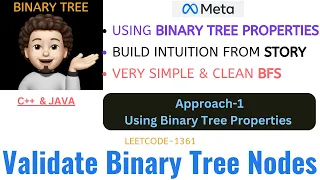 Validate Binary Tree Nodes Using Binary Tree Properties BFS META Leetcode - 1361