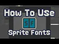 How to use Sprite Fonts in Construct 3