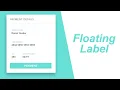 Floating Label Html Form