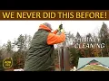 CLEANING our STEEL CHIMNEY for the FIRST TIME