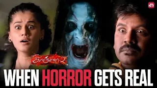 haunted shooting scene from kanchana 2 raghava lawrence taapsee sun nxt