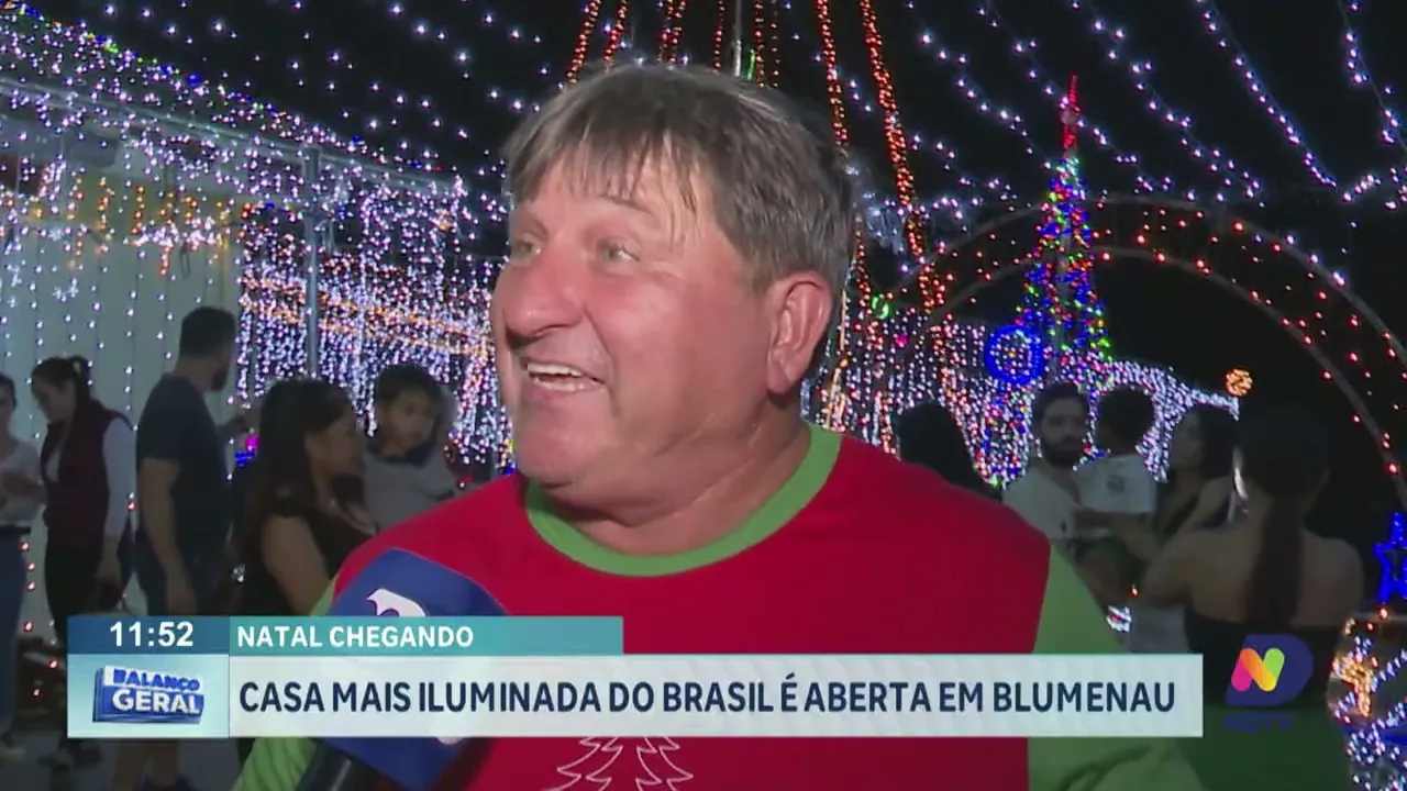 Casa mais iluminada do Brasil é aberta em Blumenau