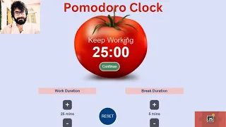 35 Pomodoro Clock Using HTML CSS JAVASCRIPT