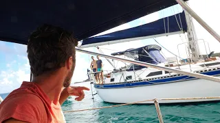 Anchoring at Night again. Some boats had NO light!