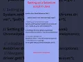 Selenium Base script Selenium webdriver tutorial