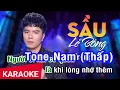 Download Lagu KARAOKE Sầu Lẻ Bóng Tone Nam (G#m) - Trạng Lê | Nhan KTV