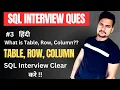 What is Table Rows Column in SQL Tutorial007