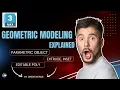 3ds Max Geometry Basic Objects Tutorial Parametric Objects Edit Poly Extrude Inset
