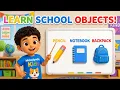 Back to School English Learn Classroom Objects Fast